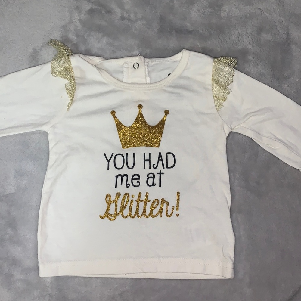Had me at glitter long sleeve
